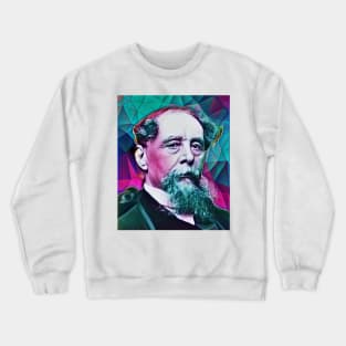 Charles Dickens Portrait | charlles dickens artwork 8 Crewneck Sweatshirt